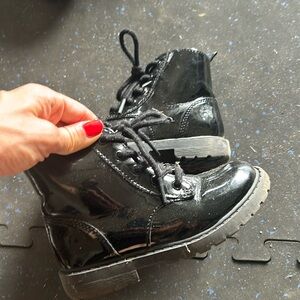 Old navy patent boots
